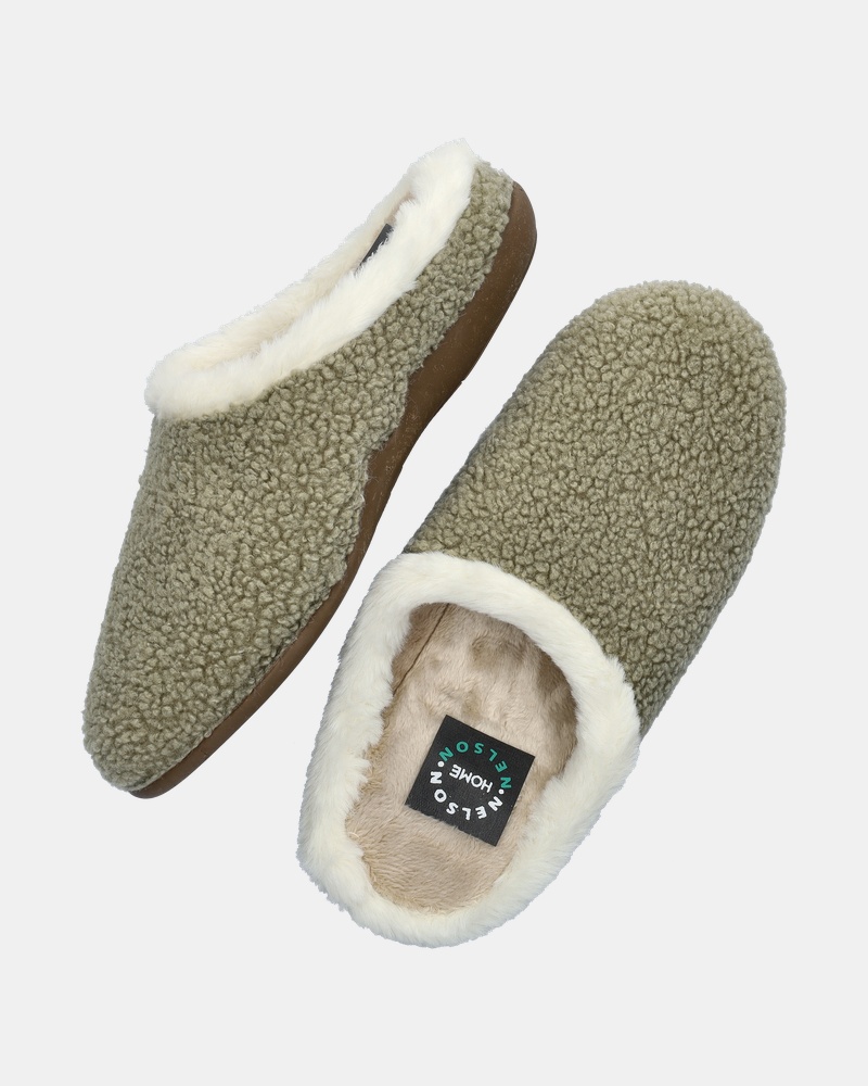 Nelson Home Pantoffels  - groen