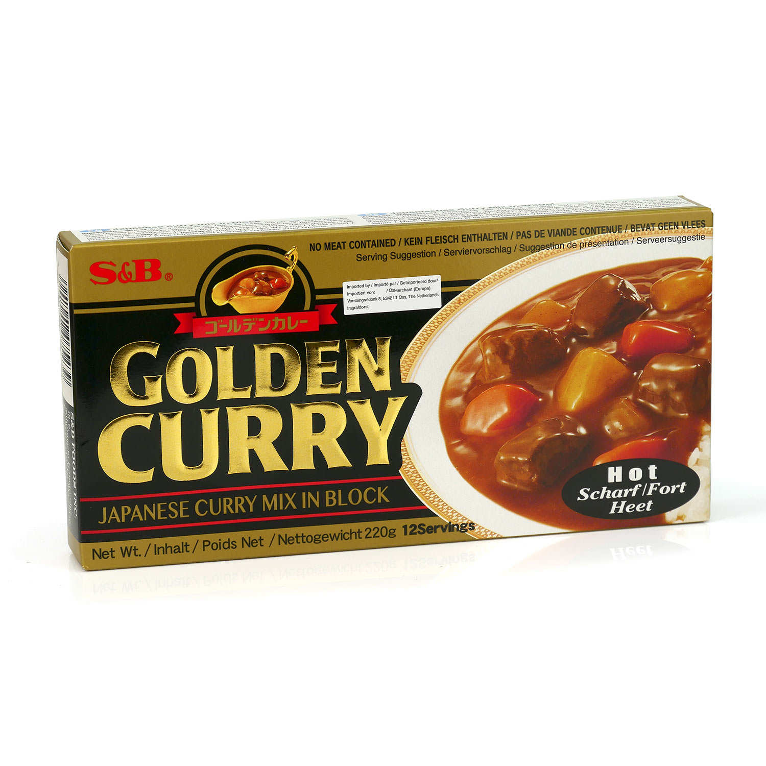 Curry japonais fort en cubes
