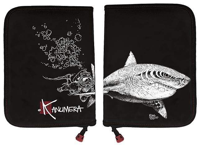 KANUMERA - CARNET SANS SPIRALE LE REQUIN BLANC ET LE PLONGEU