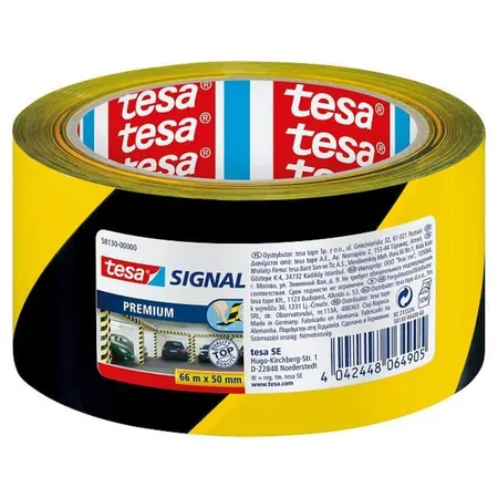 tesa Signal Premium Markierungs- und Warnklebeband gelb-schwarz 66mx50mm
