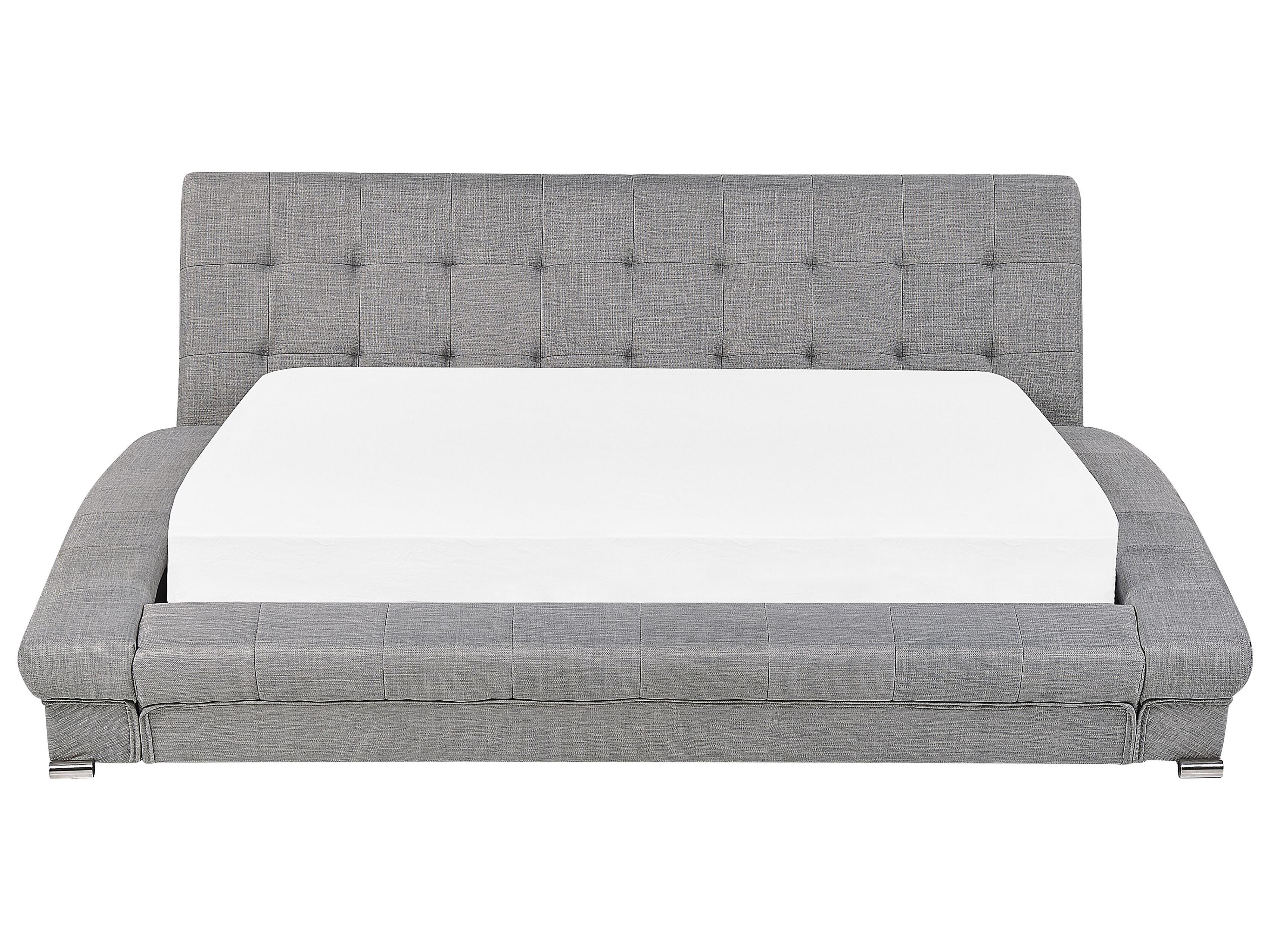 Waterbed Stof LILLE 180 x 200 cm Grijs