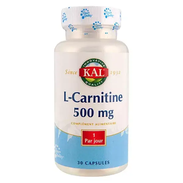Kal L-Carnitina 500mg 30 cápsulas