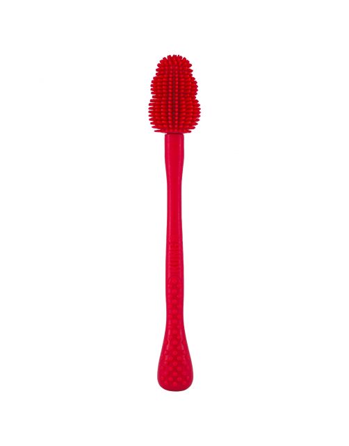 Kong Brush - Schoonmaakborstel - Hondenspeelgoed - 18 cm Rood
