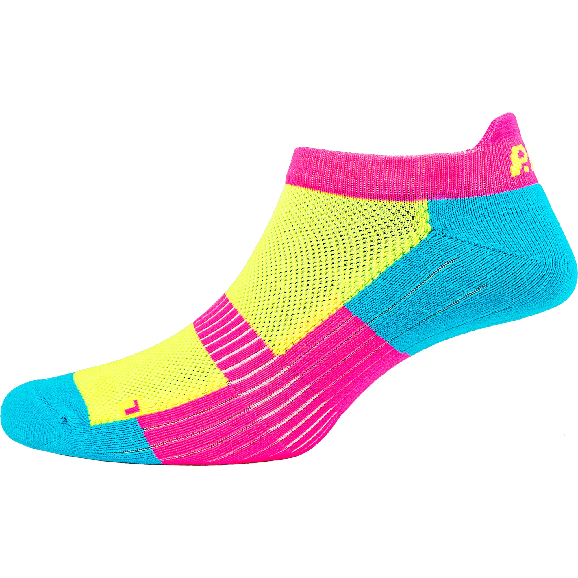 P.A.C. 1.0 Footie Active Short Socken Damen neon multicolor