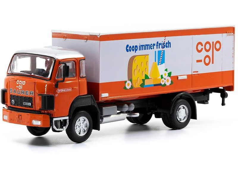 ACE LKW Saurer D290B F4 x 2 Frigo Coop Käse 1:87 Detailliertes Kühlwagen Modell für Sammler