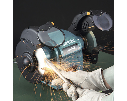 Makita GB602 dubbele slijpmachine inclusief slijpschijven