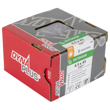 Dynaplus Schroef universeel platkop AR-coating TX-25 4.5x45150 stuks