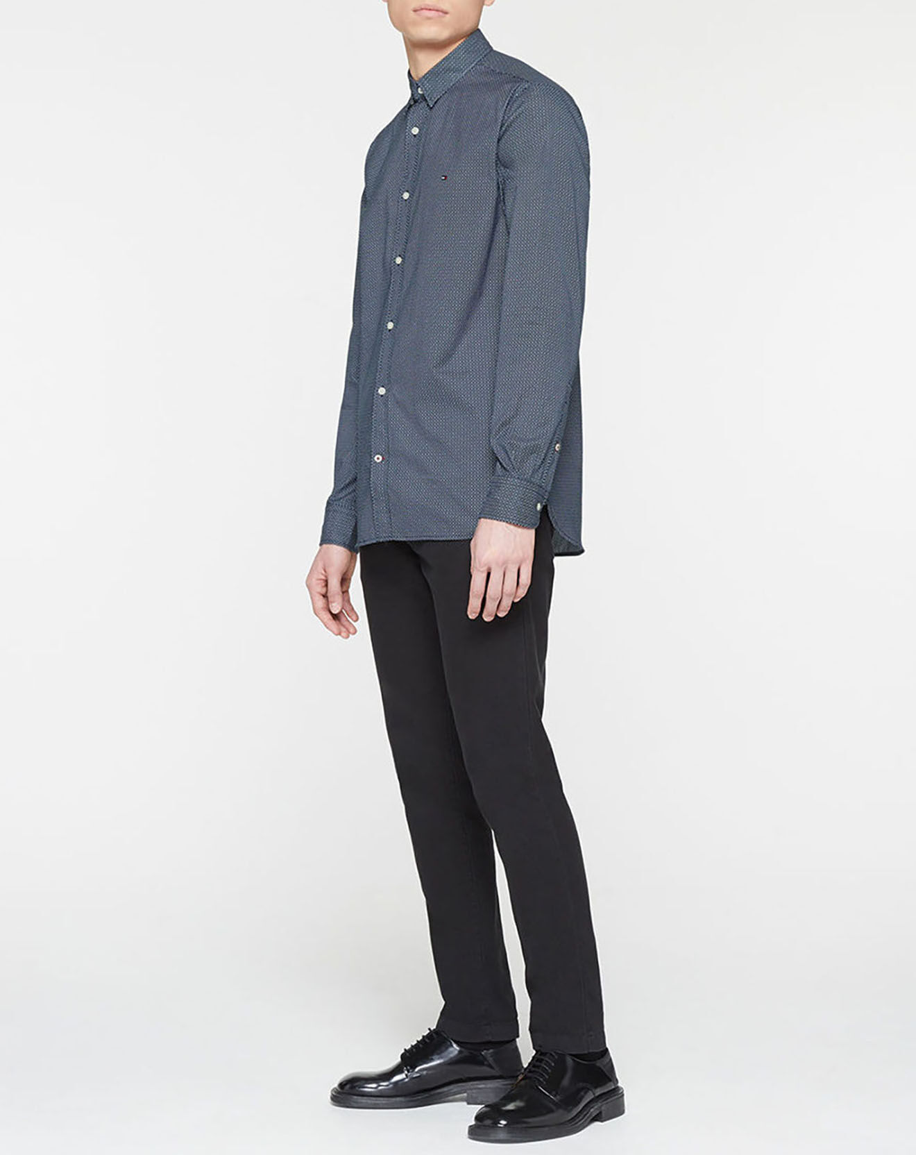 Tommy Hilfiger Chemise regular fit flex imprimé floral bleu marine