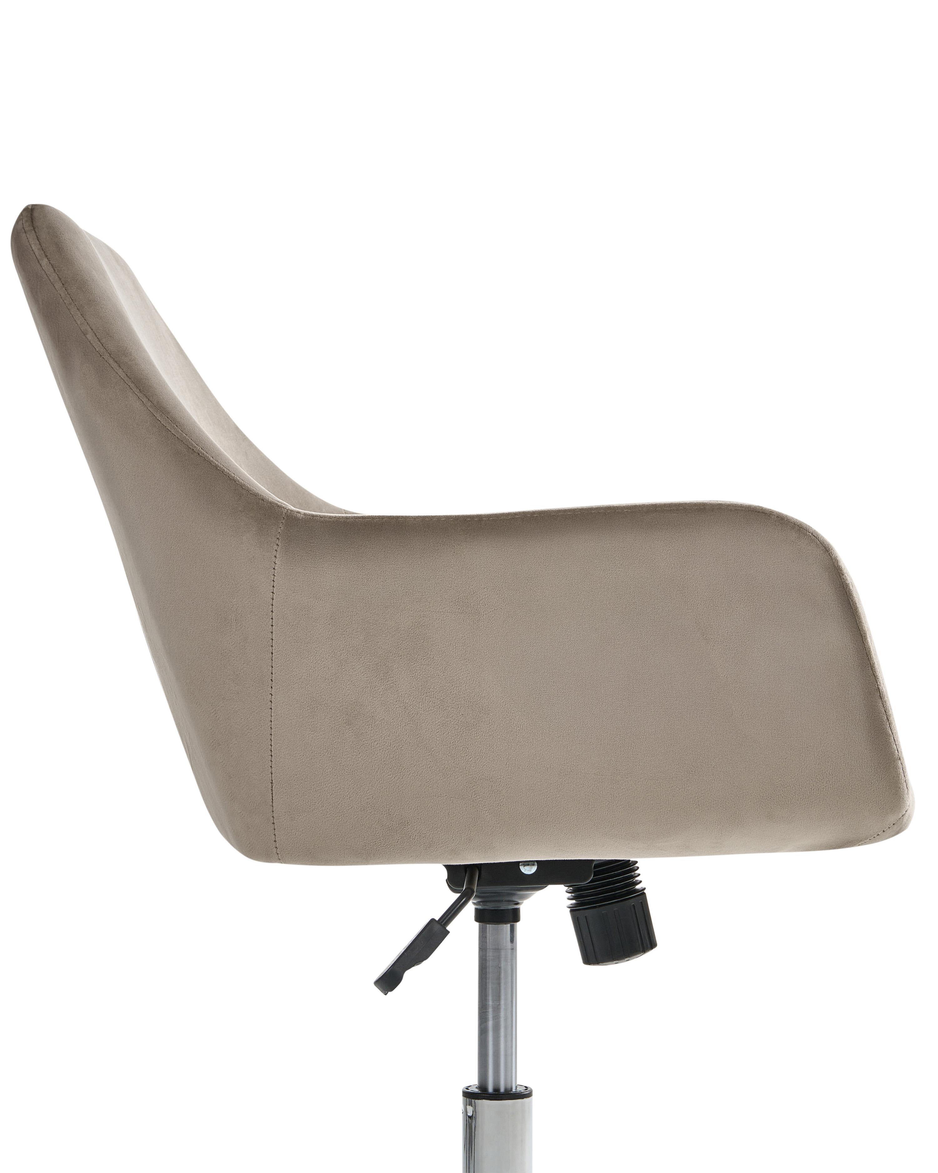 Bureaustoel WELLSTON Fluweel Taupe