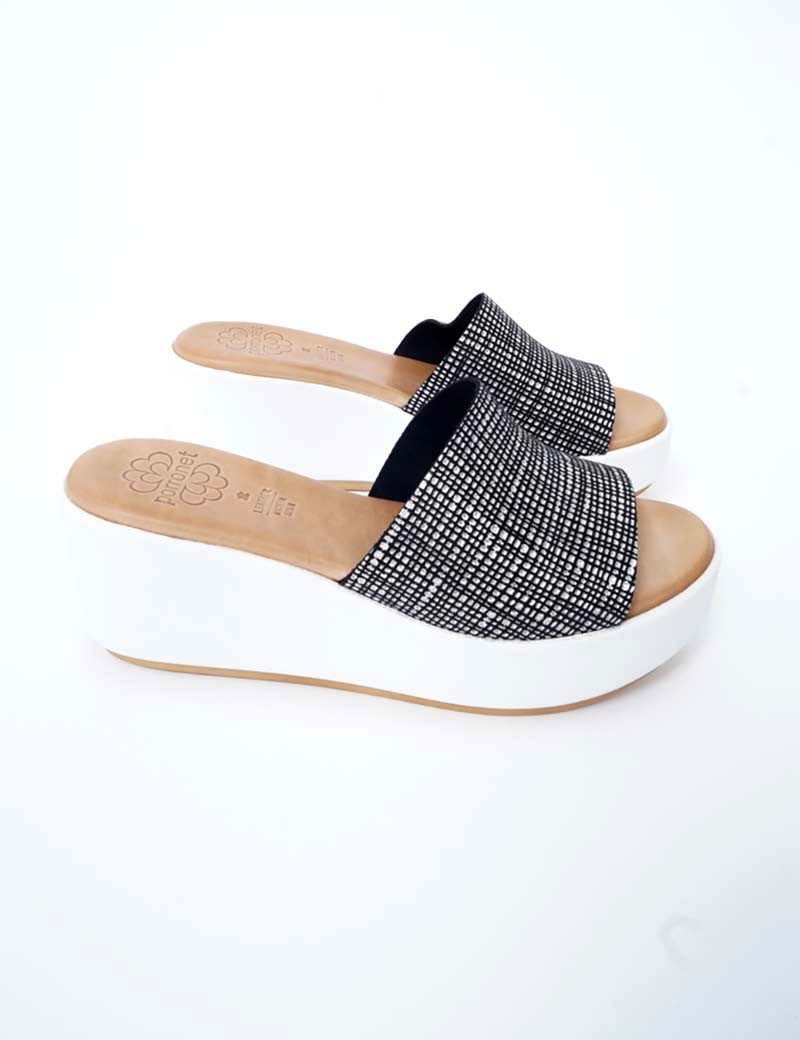 PORRONET SANDALES COMPENSÉES 2660 NEGRO
