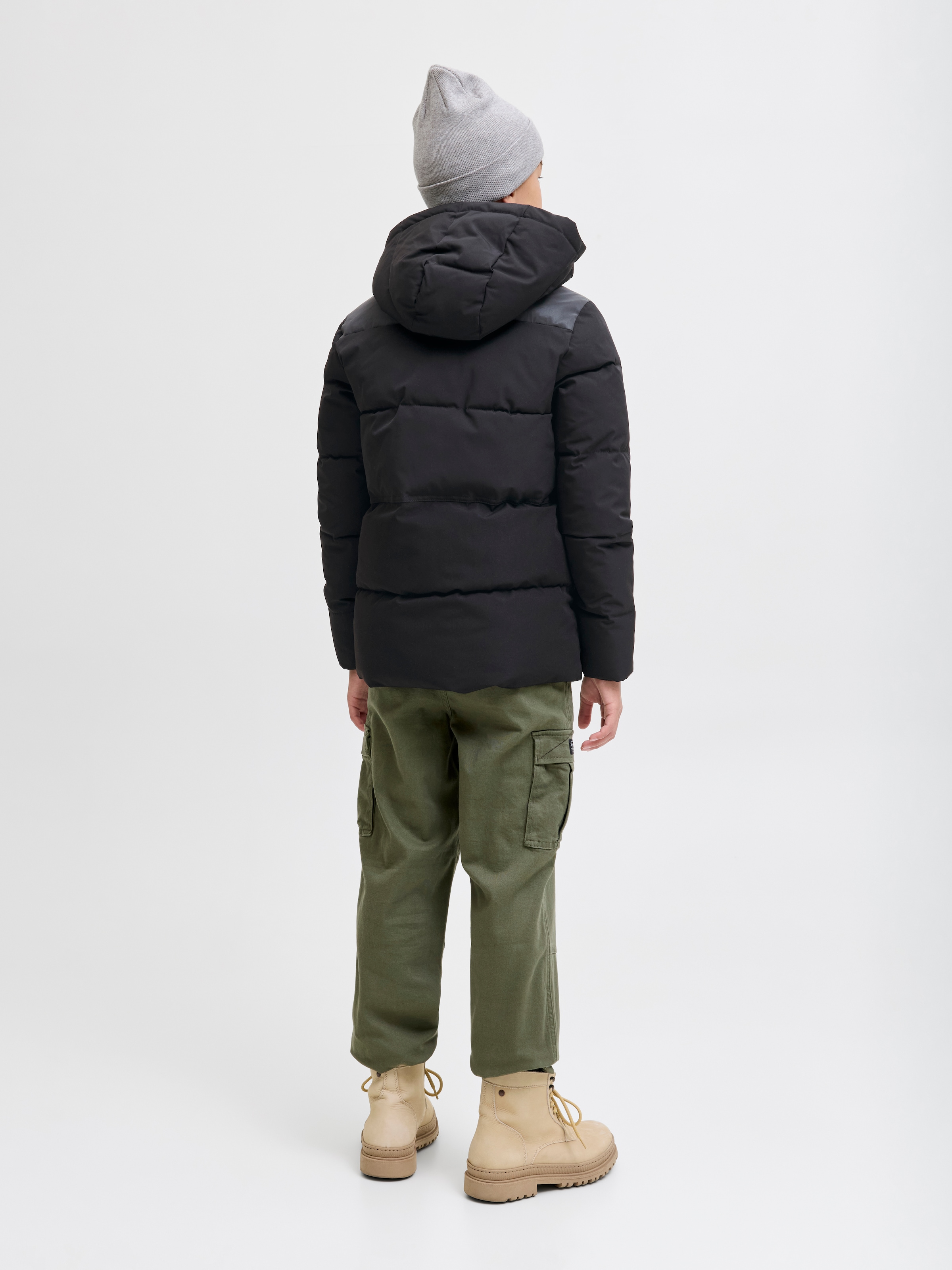 Jack & Jones Junior Steppjacke »JJEOWEN REFLECTIVE PUFFER SN JNR« mit Kapuze
