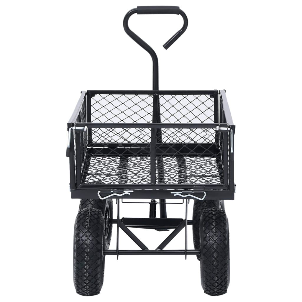 vidaXL Tuinhandtrolley Zwart 250 kg