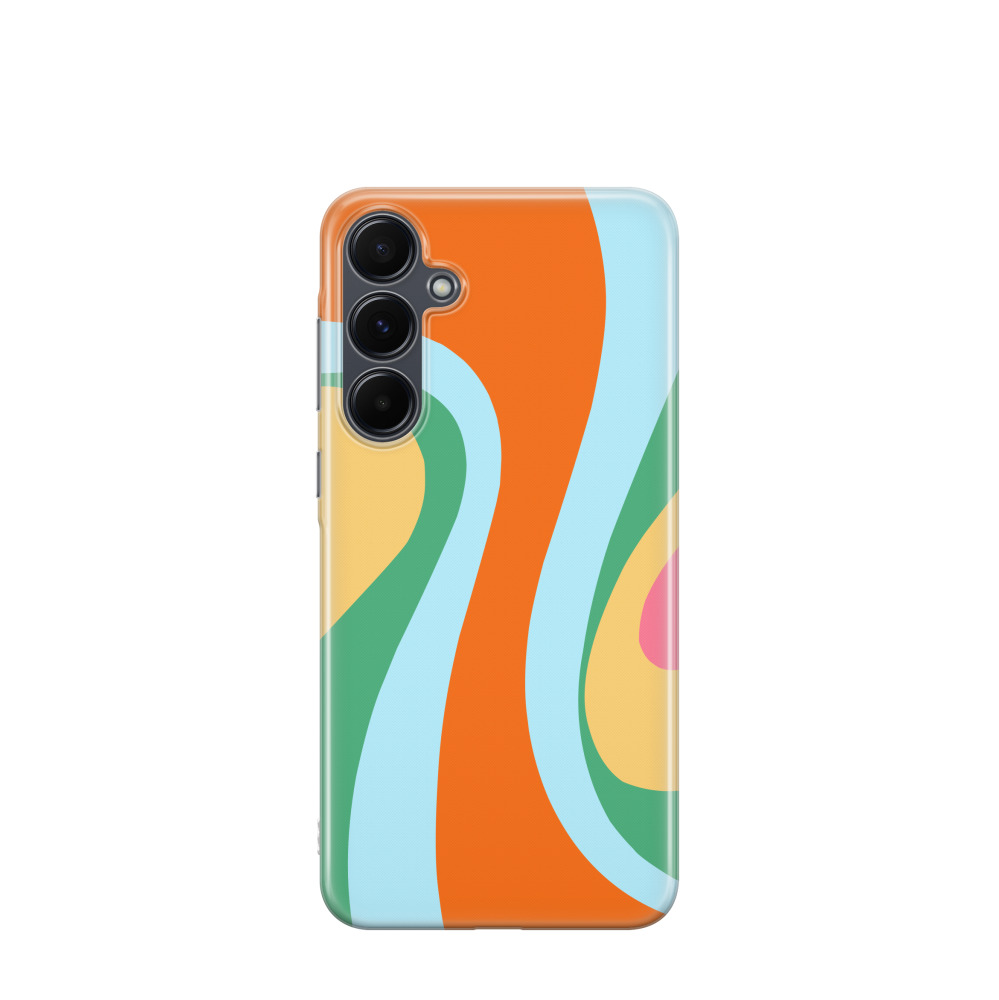 Samsung Galaxy A55 Gummi Hülle Sonnenwellen 4 - Versch. Farben