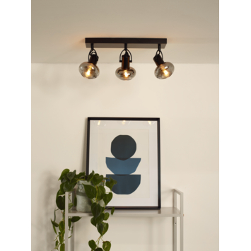 Lucide Madee Plafondspot zwart 3x