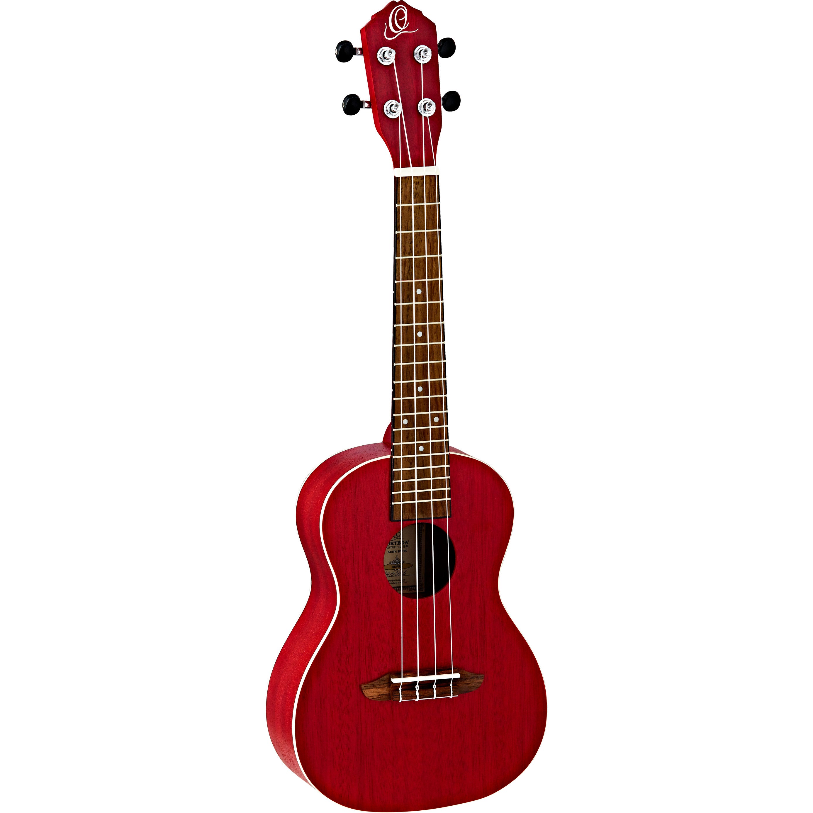 Ortega Earth Series RUFIRE concert ukelele rood