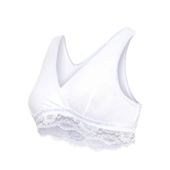 Brassière d'allaitement cache-cœur coton bio   Blanc        de               Carriwell