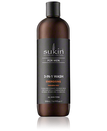 Sukin For Men 3-in-1 Wash Energising 500ml