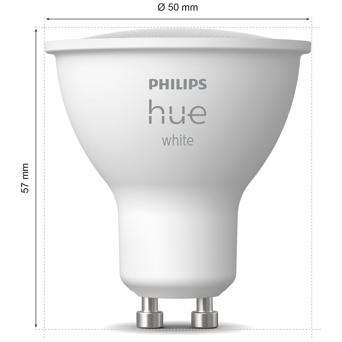 Philips Hue LED-lyspære GU10 4,2W (2-pakning)