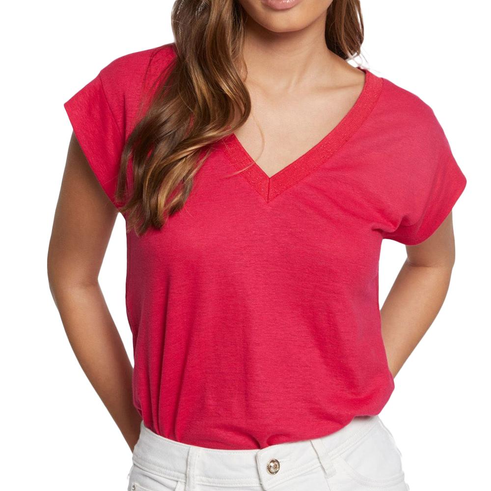 Morgan T-shirt Rose Femme Morgan 221 DAME