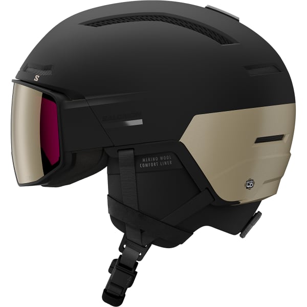 Casque de ski SALOMON DRIVER PRIME SIGMA PL BLACK / LIGHT BRONZE MET