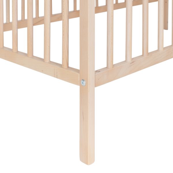 Puck Raw Babybed Beuken Natural 60 x 120 cm