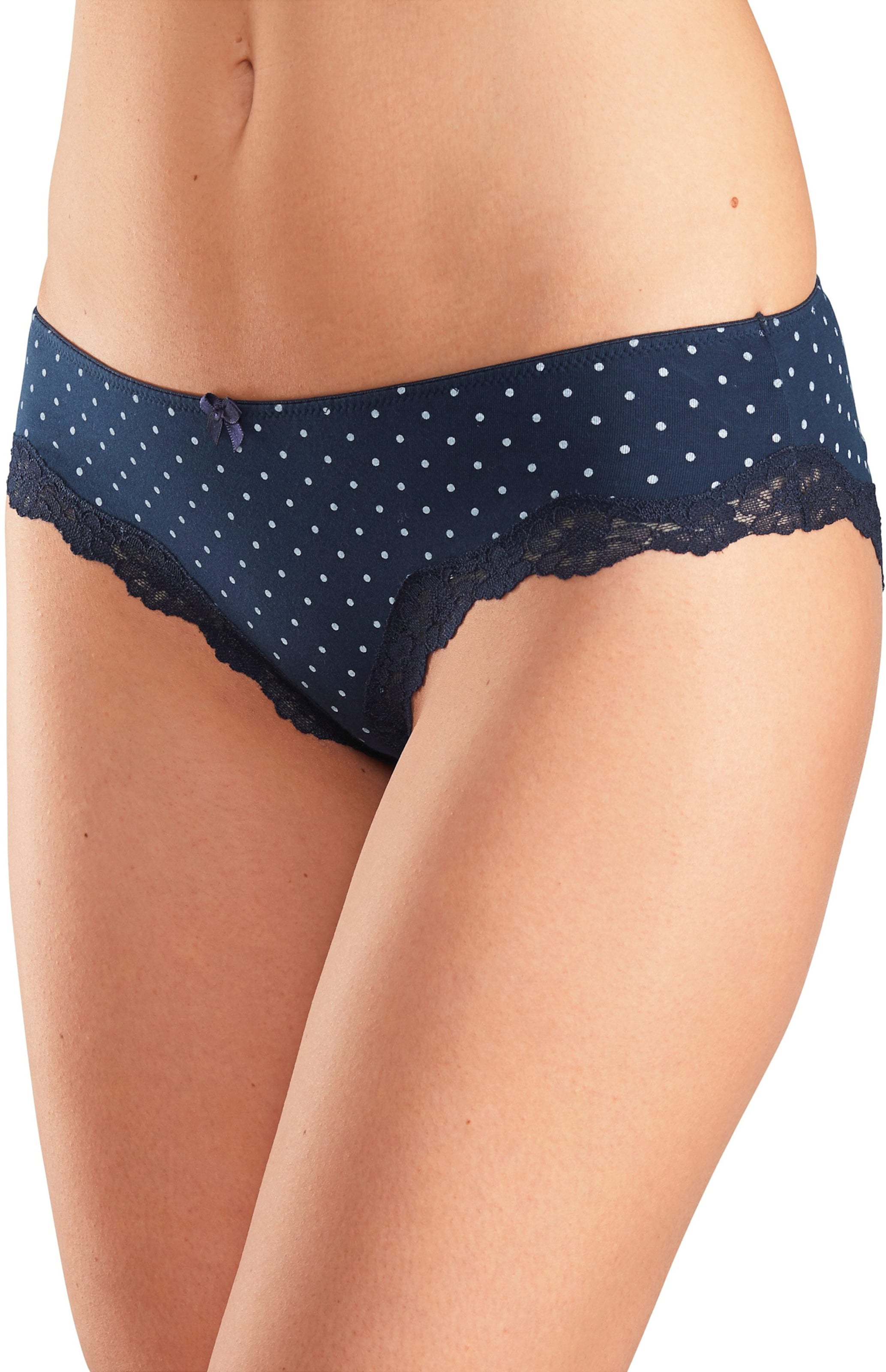 LASCANA Slip in marine-gepunktet, gestreift, uni