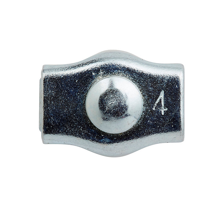 Lot de 2 serre-câbles plats 1 boule pour ø4 mm
