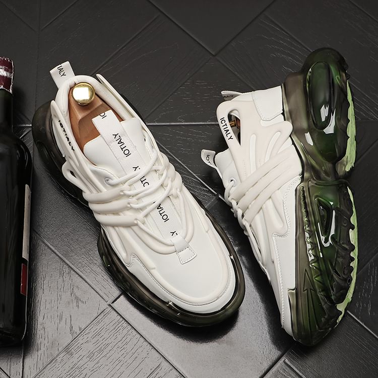 Mr Ozera - Platform Two Tone veterschoenen