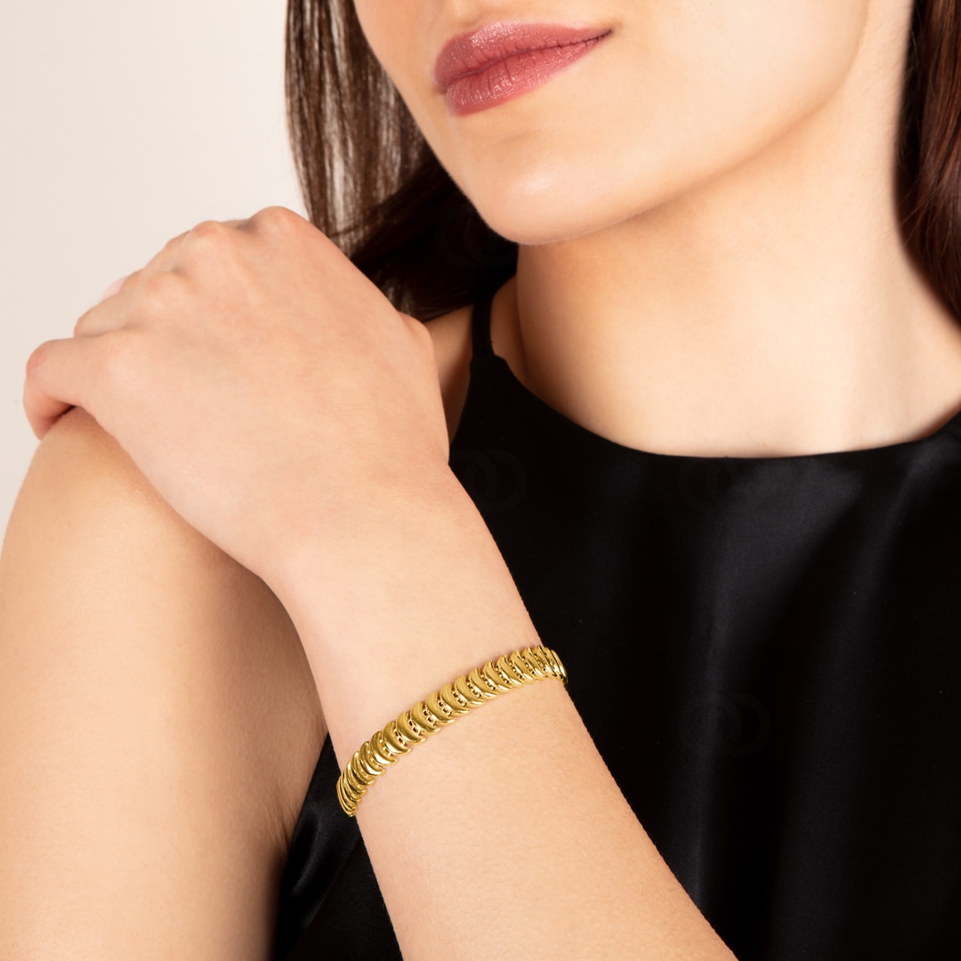 8.0mm Armband 750/18 K Gelbgold