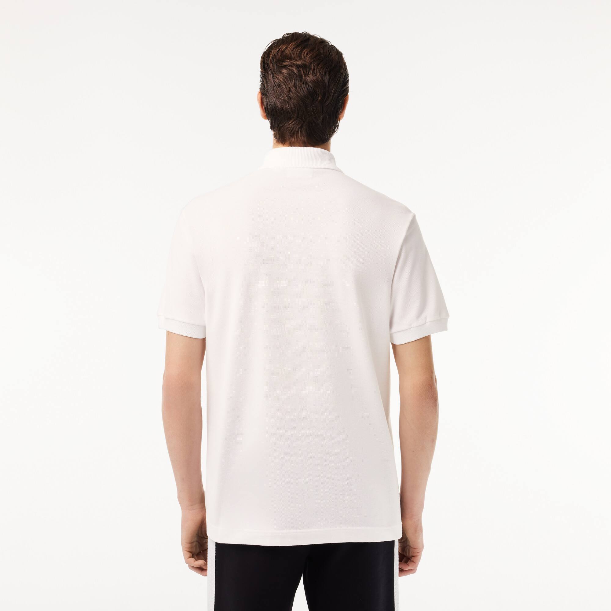 Original L.12.12 Poloshirt mit Aufdruck, in Frankreich hergestellt. Kurze Ärmel - Weiss - Lacoste - Herren