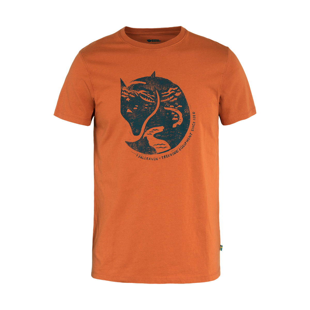 Fjällräven Arctic Fox T-shirt, herre (Teracotta Brown) - Spejder Sport