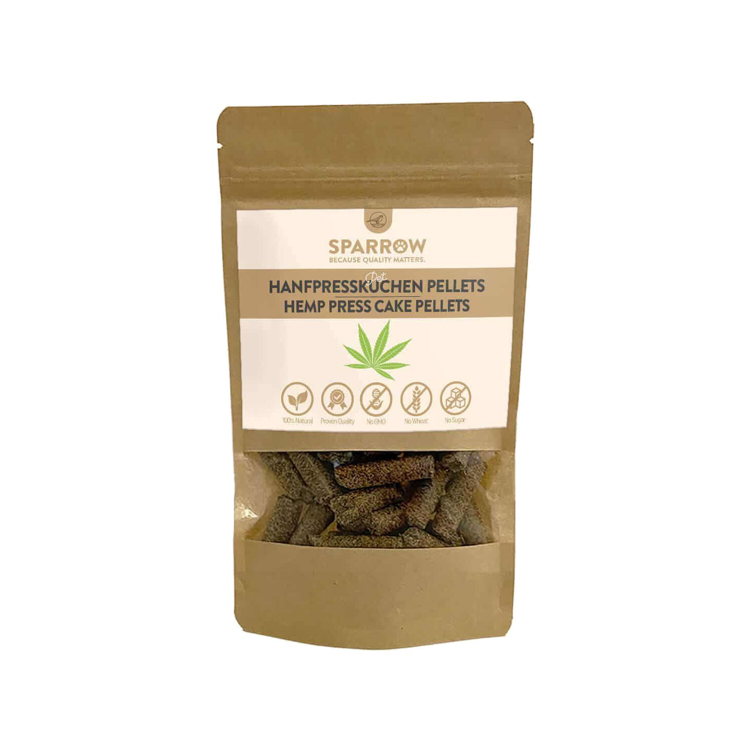 SPARROW Pet Organic Hennepzaad Pellets