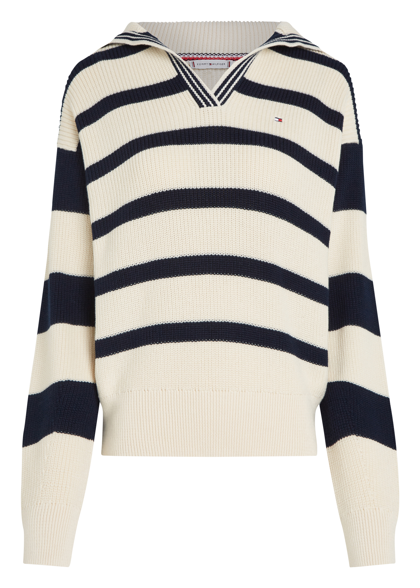 Pull droit en coton | Blanc