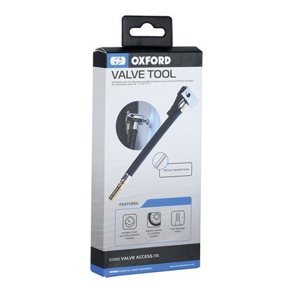 Outil Oxford embout de gonfleur pour valve Schrader Universel - Noir