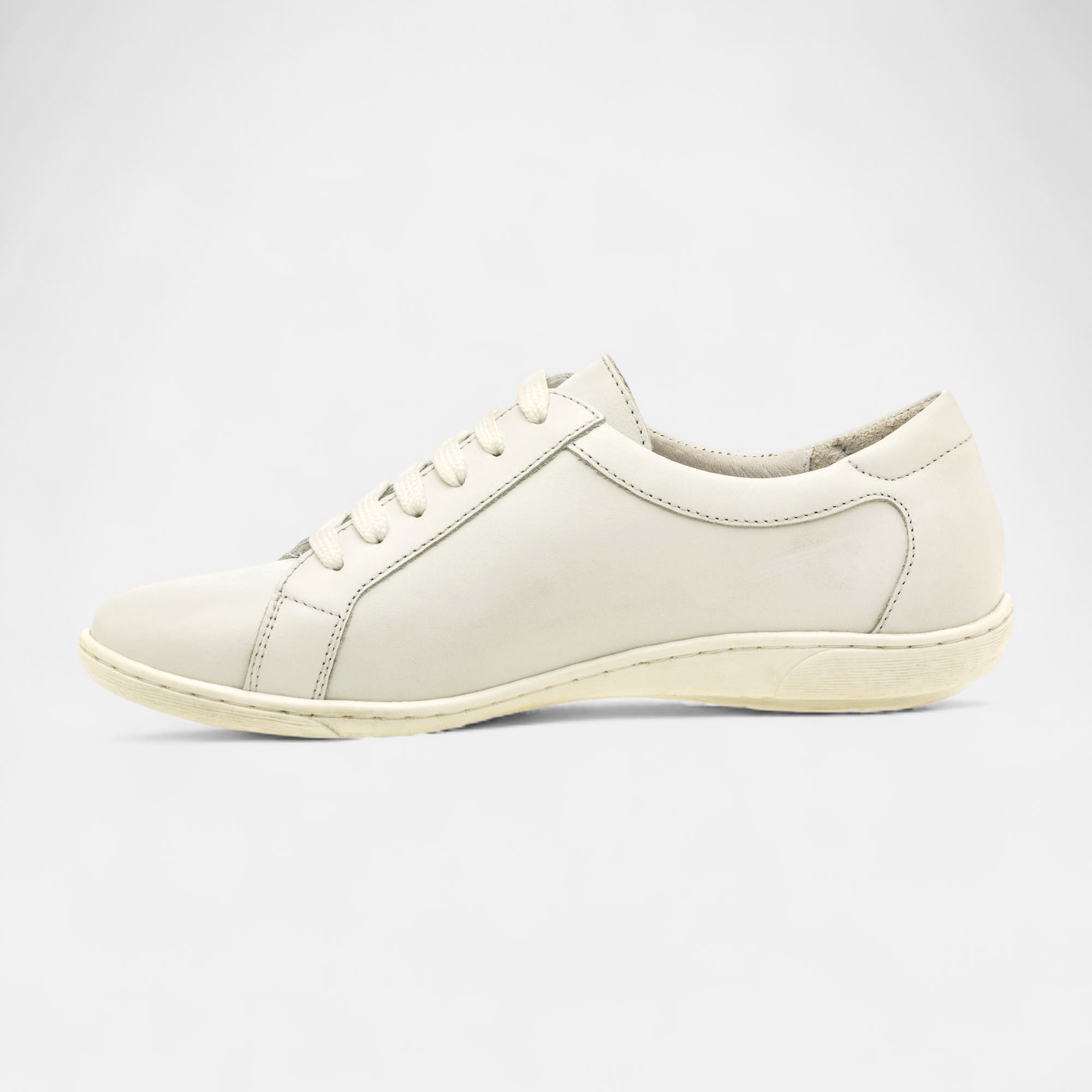 Derbies pieds sensibles Femme en cuir blanc