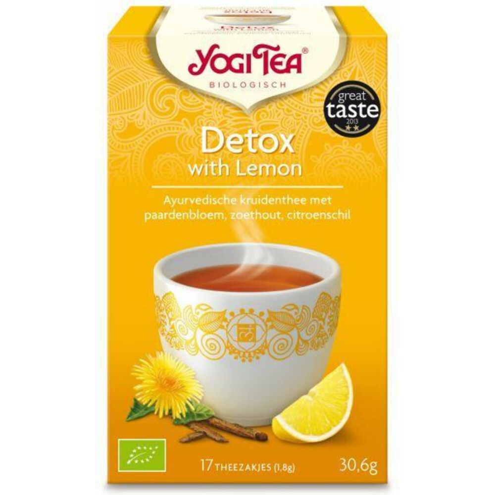 Yogi tea Detox Lemon Biologisch17 stuks