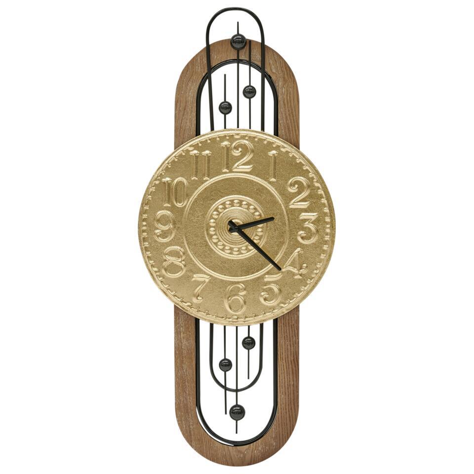 NOBELIUM - Wandklok - Goud - IJzer