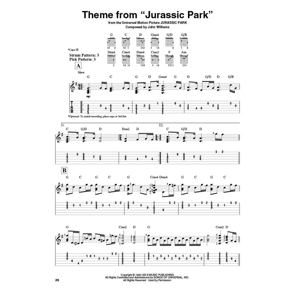 Hal Leonard Best of John Williams gitaarboek