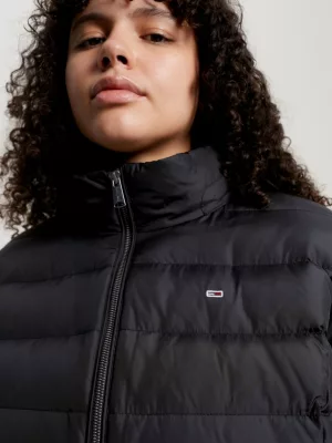 Jaqueta com capuz e acolchoamento em plumas Curve Essential