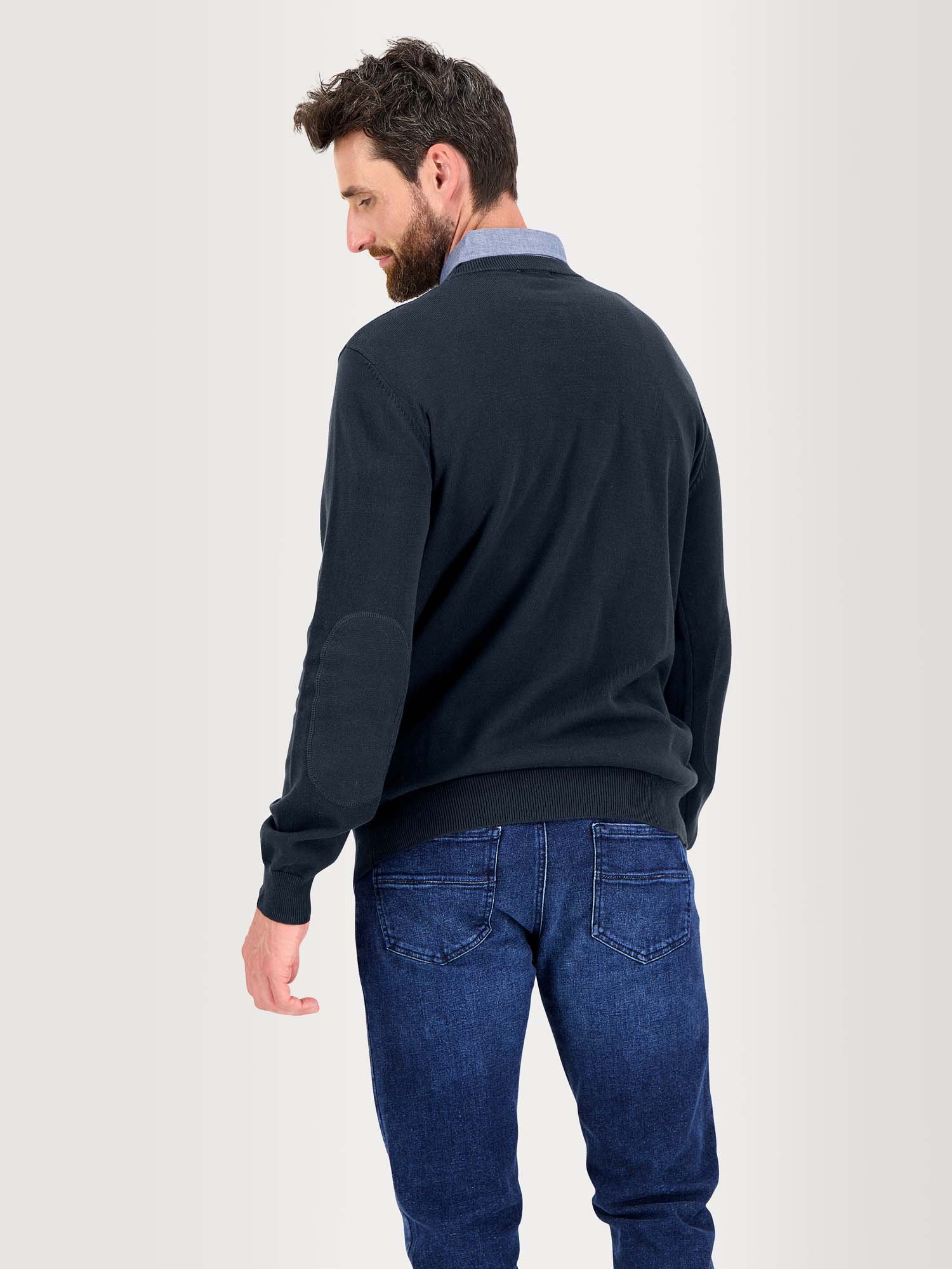 Pull Homme Fin Coton Biologique Marine