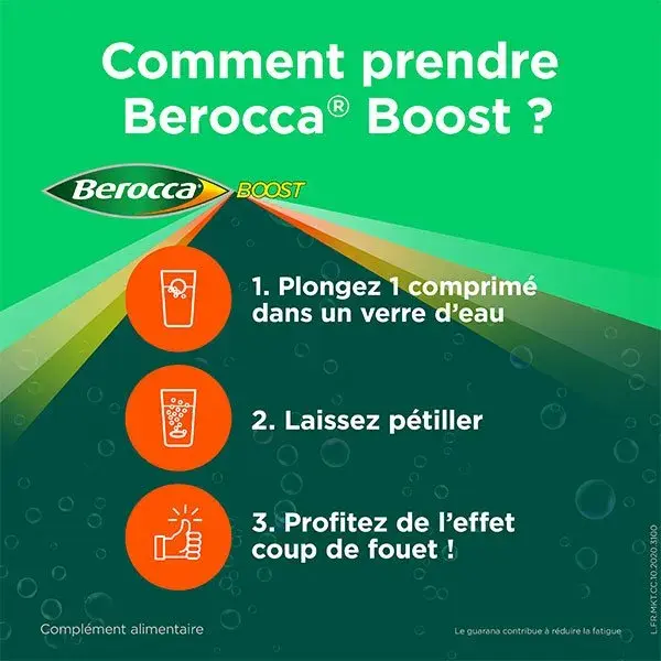 Euphytose Stress Concentration 30 comprimés + Berocca Boost vitamines 30 comprimés effervescents