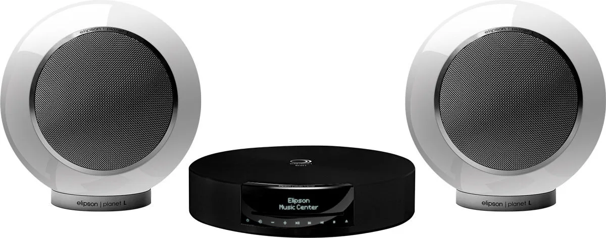 Elipson Music Center Connect HD Noir   Planet L Blanc (la paire) Chaînes hi-fi composées