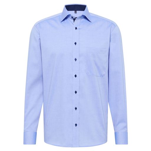 Eterna Langærmet Comfort Fit Skjorte, Blå, 43
