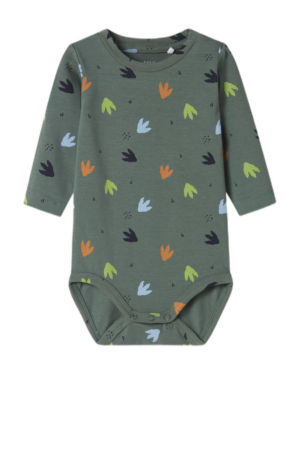 NAME IT tuinbroek + romper donkerblauw/groen