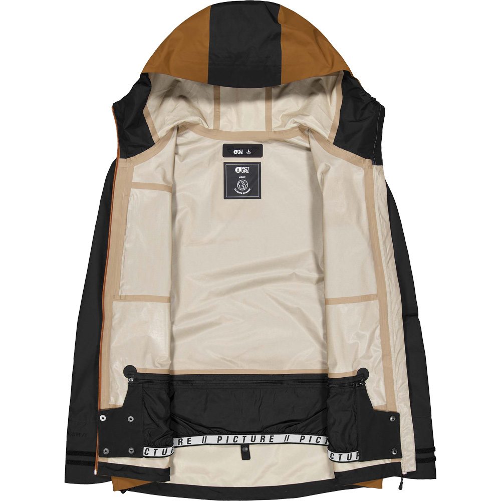 Picture Broader 3L Hardshelljacke Herren black chocolate