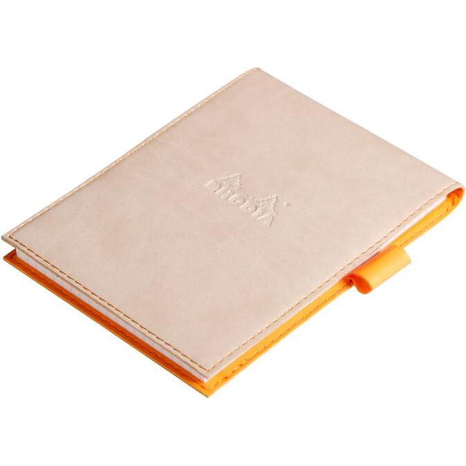 Rhodiarama porte-bloc avec porte-crayon + bloc N°12 ligné - Beige