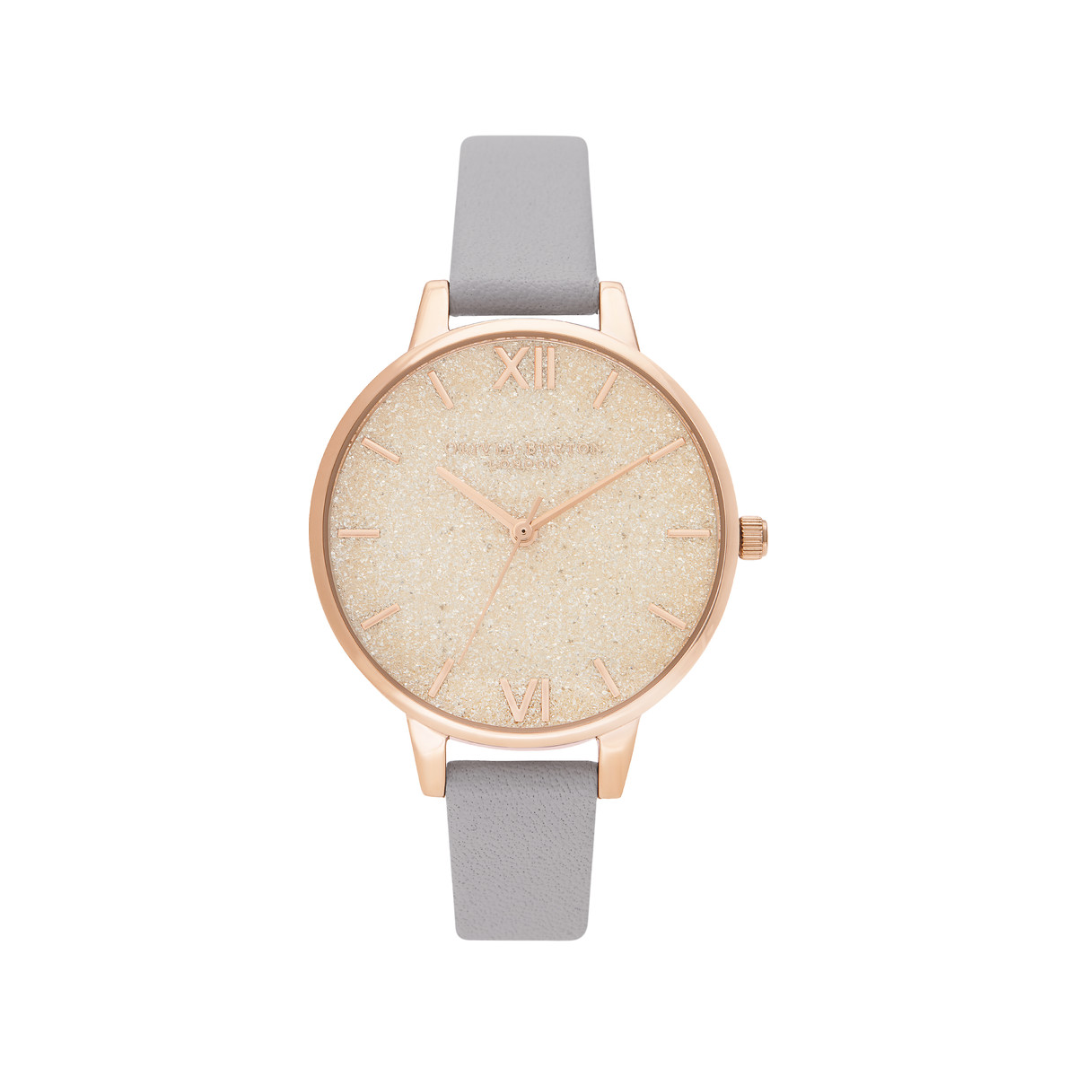 Montre Olivia Burton femme acier doré rose cuir