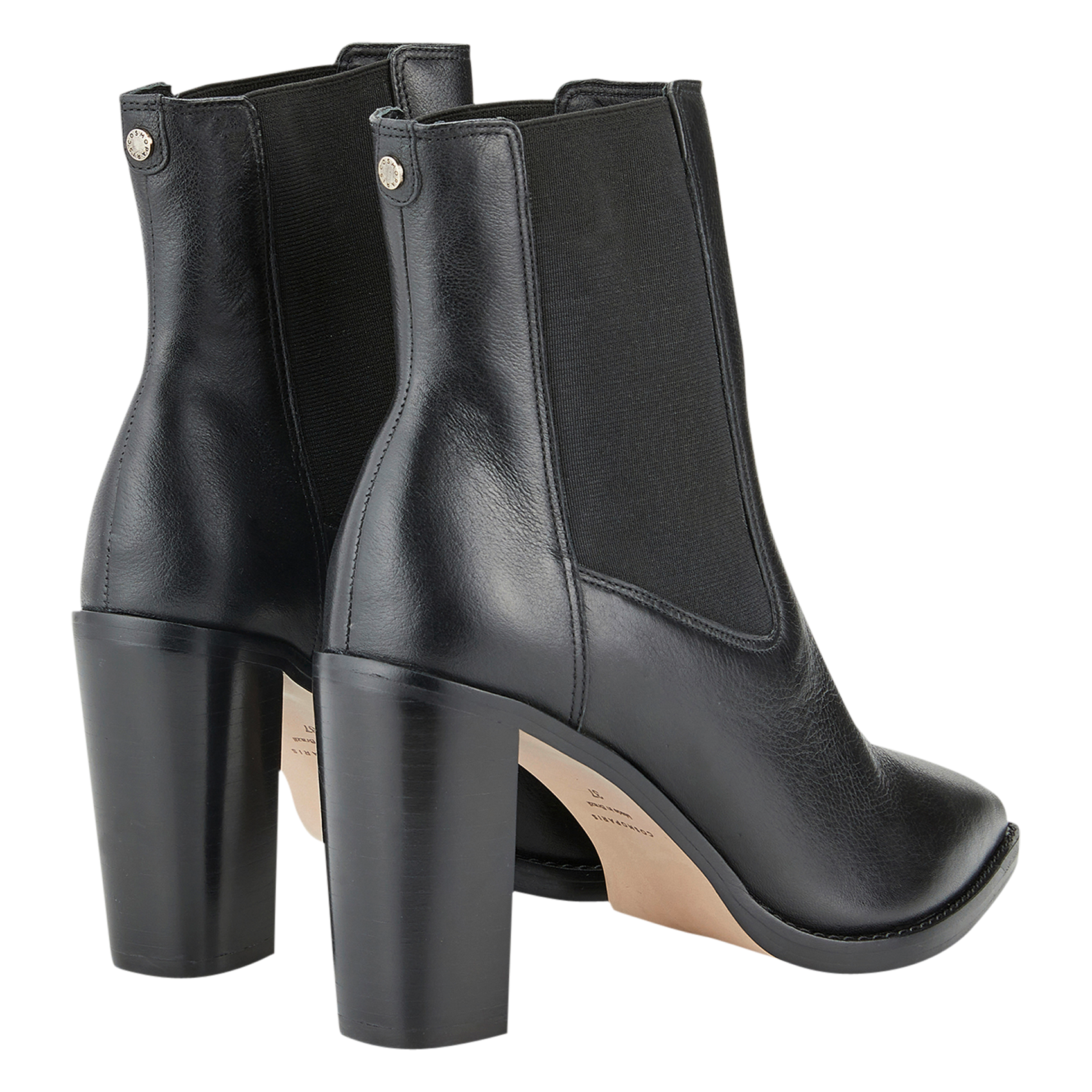 BETTY - Bottines à talons en cuir | Noir