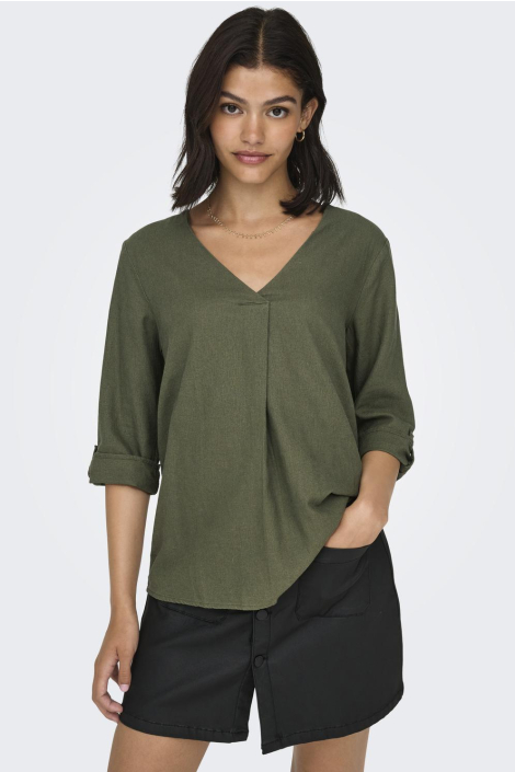 Jacqueline de Yong groene dames blouse