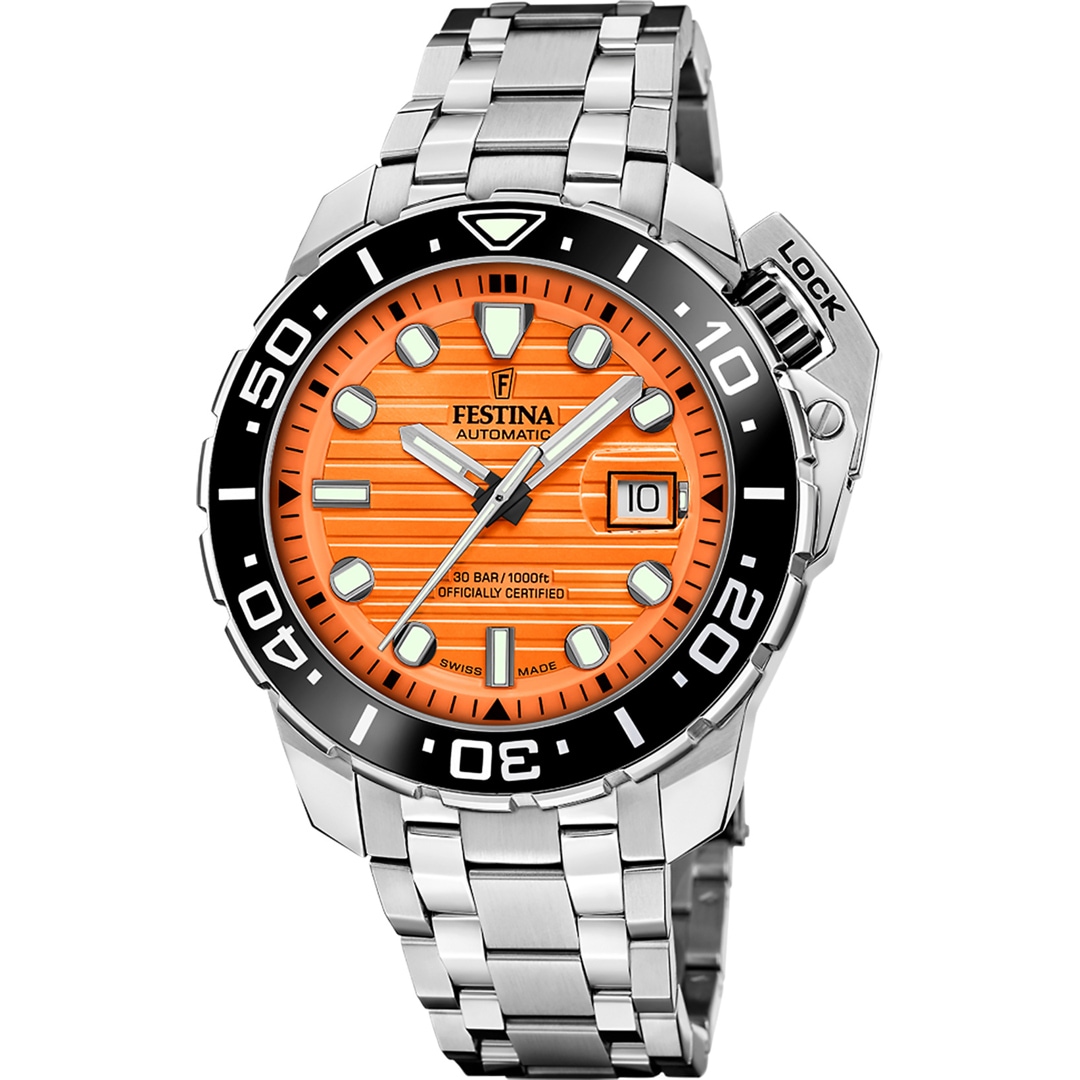 Festina Swiss Diver COSC Orange